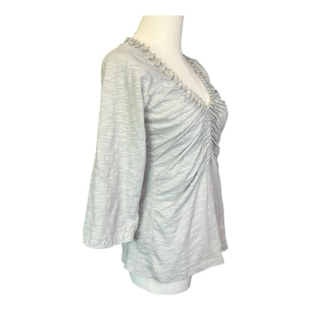 EUC Urban Outfitters brand sage gray ruched front top – size M - Picture 3 of 7